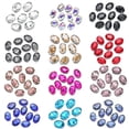 thumbnail image 2 of U8MO 10pcs Sew On Oval Crystal Glass Flat Gold Back Claw Cup Rhinestones Beads-6x8mm-Pink, 2 of 4