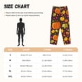thumbnail image 4 of Picia Autumn Harvest Pumpkin Joy Womens Soft Woven Cotton Elastic Waistband Sleep Pajama Pant Lounge Sleep Pant With Pockets And Drawstring-XX-Large, 4 of 9