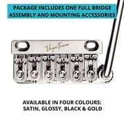 Vega-Trem VT1 Ultra-Trem 2-Points Stratocaster Guitar Tremolo Bridge For Strat No Mods Easy Installation Glossy, Right