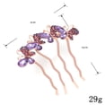 thumbnail image 2 of Bangcool Hair Side Combs Butterfly 2PCS Fake Crystal Hair Pins Wedding Hair Accessories, 2 of 10