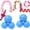 Blue(3pcs)*2, variant on Reusable Balloon Garland Arch Inflatable, Inflatable Pvc Linked 18' Balloons with Elastic Bands, Party Decoration for Birthdays, Weddings & Celebration (Purple(7pcs)*1)