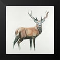 thumbnail image 2 of Atelier B Art Studio 12x12 Black Modern Framed Museum Art Print Titled - Deer, 2 of 5