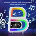 thumbnail image 2 of Nouveau Haut-Parleur Bluetooth en Forme de B Multifonction Intelligent Musique Rythme Éclairage Chargeur Sans Fil pour Téléphone Carte TF Entrée AUX Mode Standard, 2 of 4