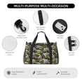 thumbnail image 4 of Disketp White Retro Off-Road Vehicle Bolsa de Viaje Tipo Duffle, Bolso de Mano para Fin de Semana para Mujer, Bolsa de Gimnasio Ligera para Hombre, Esencial para Viajes, 4 of 7