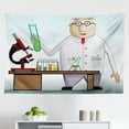 thumbnail image 1 of Lab Tapestry, Colorful Pattern with Science Education and Research Tools Chemical Industry Innovation, Fabric Wall Hanging Decor for Bedroom Living Room Dorm, 2 Sizes, Multicolor, by Ambesonne, 1 of 1