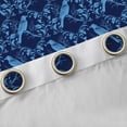 thumbnail image 4 of Feelyou Blue Damask Blackout Curtains Set of 2 (52x84 Each), Gothic Crow Window Curtains, 4 of 6