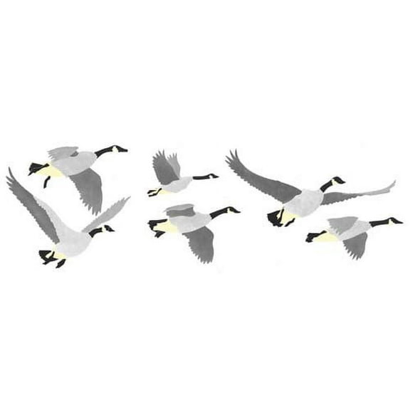 Flying Canada Geese Wall Stencil SKU #142R by Designer Stencils