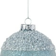 thumbnail image 4 of Northlight 4" Silver and Blue Beaded Glass Christmas Ornament, 4 of 7