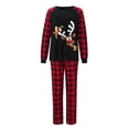 thumbnail image 2 of Pantalons Pjs Noël Femmes Maman Blouse à Carreaux Imprimée Hauts+pantalons Vêtements de Famille Pyjamas Dames Ensembles de Pyjamas en Liquidation, 2 of 4