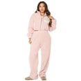 thumbnail image 2 of Celebrity Pink Women’s and Women’s Plus Teddy Fleece Jacket and Wide Leg Pants Set, 2-Piece, Sizes XS-4X, 2 of 5