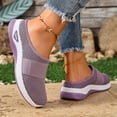 thumbnail image 4 of Rokment Women's Orthopedic Arch Support Clogs Walking Backless Sandals for Plantar Fasciitis Comfortable Breathable Mesh Tennis Non Slip Nursing Work Shoes Purple Size 8, 4 of 6