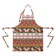 thumbnail image 2 of Pioneer Flower Floral Print Pattern Apron for Women and Men, Cotton Linen Waterproof with Pockets, Adjustable, 33x27 Inch for Kitchen, Gardening, BBQ, Salon, 2 of 6