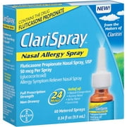 Clarispray 24 Hour Nasal Allergy Relief Spray, 0.34 Fl Oz, 60 Sprays