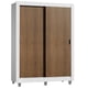 thumbnail image 1 of Ropero Closet Madesa Denver 2 Puertas Corredizas con Pies Blanco/Marrón, 1 of 5