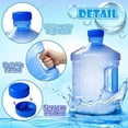 thumbnail image 3 of 2 Pieces Round Plastic Water Jug,1 Gallon Water Bottle with Handle and Screw Cap,Large Reusable Leak Proof Bottle for Camping,Outdoor Travel,Gym$$Sport & Recreation Other, 3 of 7