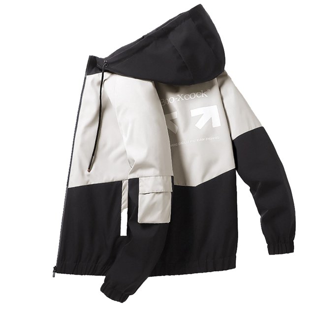 Men's Casual Jacket Fall Winter Hooded Outdoor Top Trend Lightweight Comfortable Windproof Stylish
