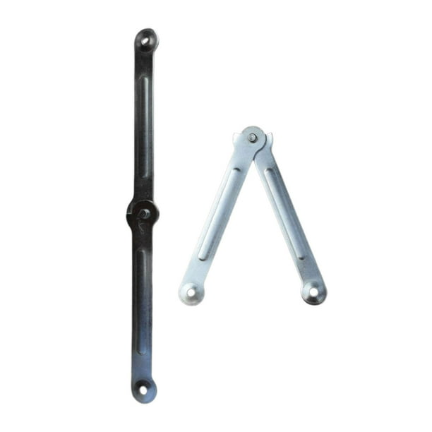 2Pcs Folding Step Ladder Hinge Herringbone Ladder Rod Metal Bracket Stepladders Reinforced Tie Rod Ladder Leveler Accessories 25 holes