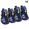 thumbnail image 1 of Greeniant Zapatos para mascotas Botas deportivas para interiores Malla Transpirable Clásico Algodón Cremallera Calzado para mascotas Ropa para mascotas azul uno Greeniant PT000055-06B, 1 of 6