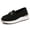 black, variant on Chunky Sole Chain Loafer Sandals Stylish Casual Sneakers with Metal Accent