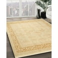 thumbnail image 3 of Ahgly Company Machine Washable Indoor Round Contemporary Brown Gold Area Rugs, 8' Round, 3 of 7