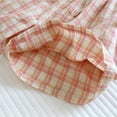 thumbnail image 5 of MIUOWANP Women's Elastic Waist Shorts Simple Style Drawstring Waist Checkered Print Relaxed Fit Shorts Size M(6)Pink, 5 of 7