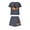Gray#1, variant on Jamicy Halloween Pajama Sets for Women Soft Sleepwear Halloween Print Pajama Sets for Women 2 Piece Short Sleeve Top with Shorts