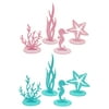 8 pieces Mermaid Party Decorations DIY Seahorse Felt Table Centerpiece Decor