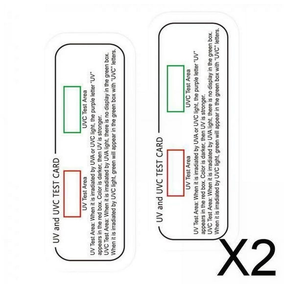 2x Tiras de Prueba , Tarjeta de Identificación de Luz , Tarjetas Indicadoras Portátiles, Probador Efectivo de Luz, Tarjeta de Prueba de Luz 2 piezas