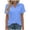 #0181-Light Blue, variant on Shihyeh Women's V-Neck Polo Shirts UPF 50 Short Sleeve Sun Protection Quick Dry Golf Polos Collared Shirt