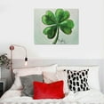 thumbnail image 5 of Nawypu Happy St Patricks Day Print, Four Leaf Clover Art Poster Canvas, Good Luck Gift,Irish Print, Shamrock Print, Dining Room Decor, Bedroom Art, Wall Decor Living Room, Art Deco, 5 of 5