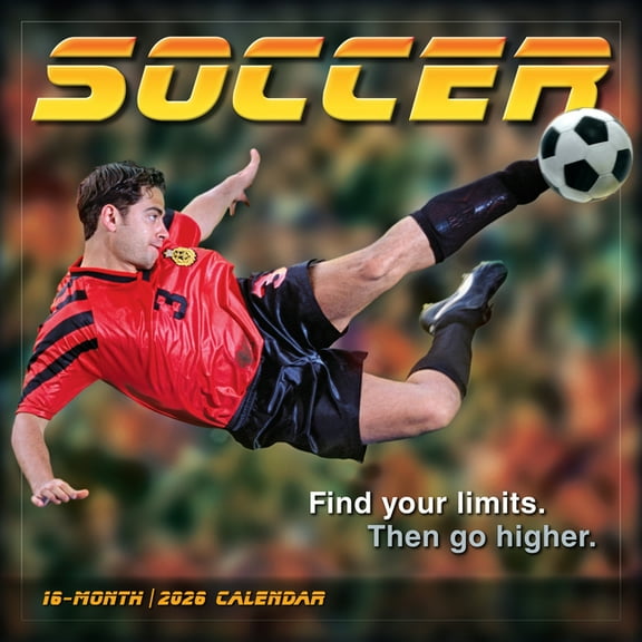 2026 Soccer Wall Calendar, (Paperback)