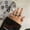 01 Black, variant on 6Pcs/Set Punk Finger Minimalist Smooth Geometric Ring Set-01 Black