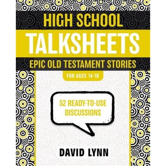 Pre-Owned High School TalkSheets on the OT Epic Bible Stories PB: 52 Ready-to-Use Discussions Paperback