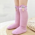 thumbnail image 5 of MKOSPLRT Baby Girls Knee High Socks Toddler Bow Ruffle Mesh Long Stockings Newborn Infant Cotton Thin Socks Spring Summer 0-3Y, 5 of 7