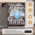 thumbnail image 4 of FANRAL Shoe Cabinet with 3 Flip Drawers & Deodorizer,9.45" Narrow Freestanding Wooden Shoe Rack Organizer for Entryway,Hallway,Gray, 4 of 8