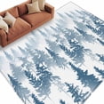 thumbnail image 2 of Blue Forest Large Area Rug 8x10 FT, Non Slip Living Room Throw Carpet, Contemporary Silhouette Abstract Art Washable Soft Indoor Outdoor Carpet Non-Shedding Rug for Bedroom Dining Room, 2 of 9