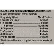 Elanco Tapeworm Dewormer (Praziquantel Tablets) for Dog & Puppies, 5-Count