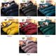 thumbnail image 4 of Juego de ropa de cama de felpa suave y cálida, ideal para invierno, disponible en varios colores y tamaños, incluye funda nórdica, sábana y fundas de almohada., 4 of 7