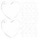thumbnail image 1 of Sublimation Blank Heart Acrylic Heart Blanks for DIY Use 30Pcs Clear Discs, 1 of 5
