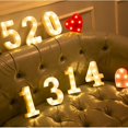 thumbnail image 4 of Luz LED de noche con letras, lámpara de batería con número del alfabeto inglés, 26, 22cm, Diwali, decoración romántica para fiesta de boda y Navidad, 4 of 4