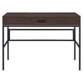 thumbnail image 2 of ACME Verster Built-in USB Port Writing Desk in Oak and Black, 2 of 8