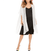 Cejon Women's Jeweled Ruana Jaket White One Size