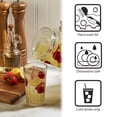 thumbnail image 4 of Mason Craft & More Glass 0.5 Gallon Pitcher with Removable Plastic Lid and Silicone Base, Tan, Useful for Serving Chilled Drinks, 4 of 5