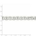thumbnail image 2 of Auriga Fine Jewelry 925 Sterling Silver 9.95mm Flat Anchor Chain Bracelet 9inch for Women, 2 of 6