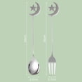 thumbnail image 6 of Joernso Glossy Moon Shape Dessert Spoon Stylish Festive Touch Stainless Steel Stirring Spoon for Party, 6 of 8