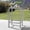 Gray, variant on Faux Marble Coffee Table with MGO Durability for Indoor Outdoor Patio, 27.5L x 27.5W x 13.5H Inches, No Assembly Required