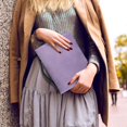 thumbnail image 5 of HELLHERO Solid Lavender Pattern Bible Covers for Christian Prayer Church, Protective Church Bible Bag PU Leather Top Handle Bible Case, 5 of 12