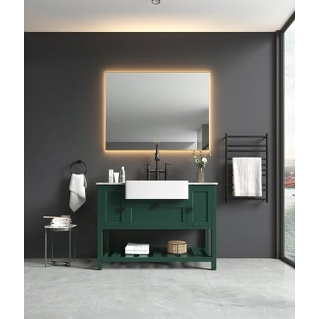 

Artlia 48x 36Inch LED Mirror Bathroom Vanity Mirrors with Lights Wall Mounted Anti-Fog Memory Large Dimmable Front Light Makeup Mirror