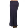 thumbnail image 3 of MOA COLLECTION Women's Ultra Comfort Stretch Maxi Skirt Relaxed Fit for Everyday Elegance, 3 of 4