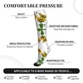 thumbnail image 2 of Honeii Plump Sunflower And Sketch Print Sports Compression Socks,Running Crew Socks,Moisture-Wicking Anti-Blister Hiking&Gym Athletic, 2 of 5